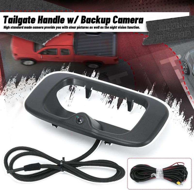SJDYYMX Tailgate Handle with Backup Camera for Chevy Silverado/GMC Sierra 1999-2007 - Image 3