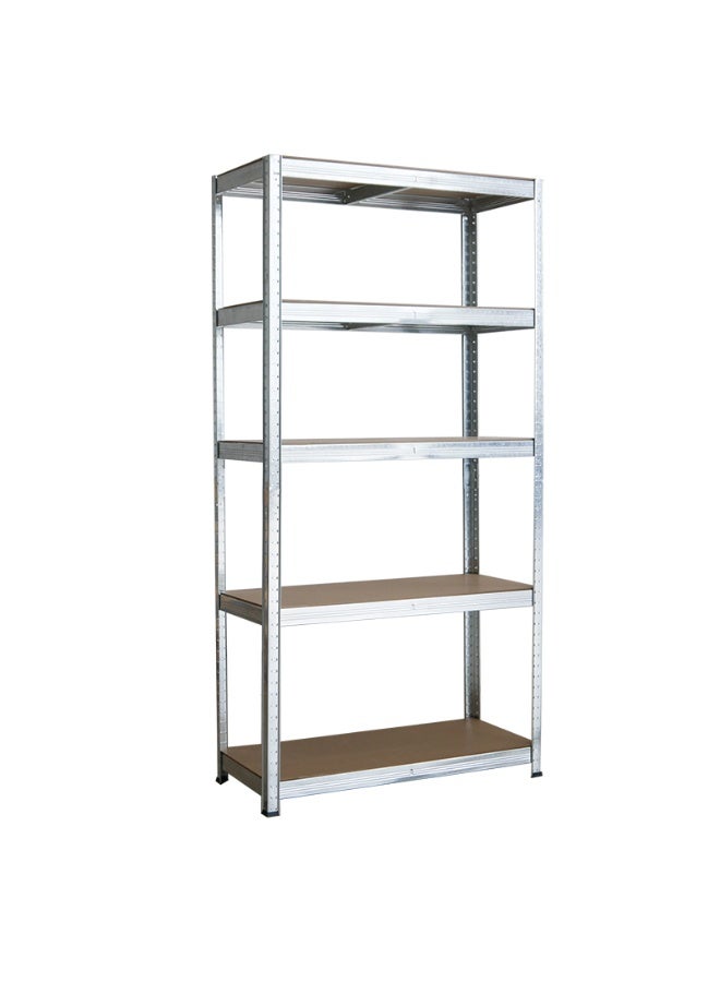 DubaiGallery Industrial Steel Storage Shelf – 5 Adjustable MDF Shelves – High-Strength Boltless Design – Perfect for Workshops, Retail, and Home Organization – Compact Size 86 x 36 x 183 cm – Corrosion-Resistant Frame - Image 5