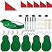 KDPATFAV 5 Sets 40 PCS Golf Centerpieces Table Decorations with Green Mats Ball Red Flag Plastic Flag Stand for Sport Themed Birthday Party Decor - Image 2
