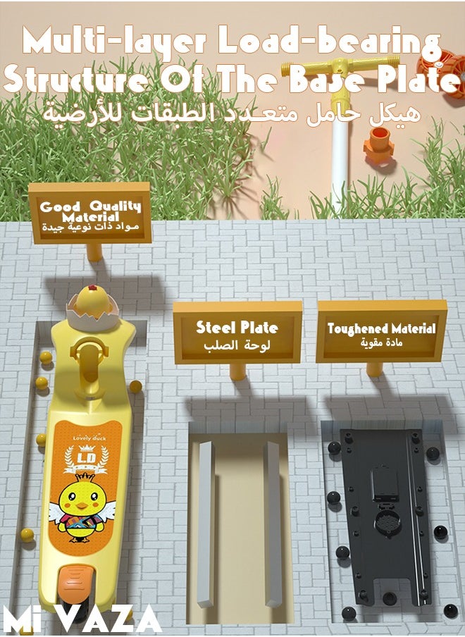 مي فازا سكوتر للأطفال بثلاث عجلات مع عجلات مضيئة LED للأطفال الصغار من البنات والأولاد، 3 ارتفاعات قابلة للتعديل، تميل إلى التوجيه، سطح عريض جدًا، عجلات مضيئة للأطفال من عمر 3 إلى 14 عامًا  - Image 3
