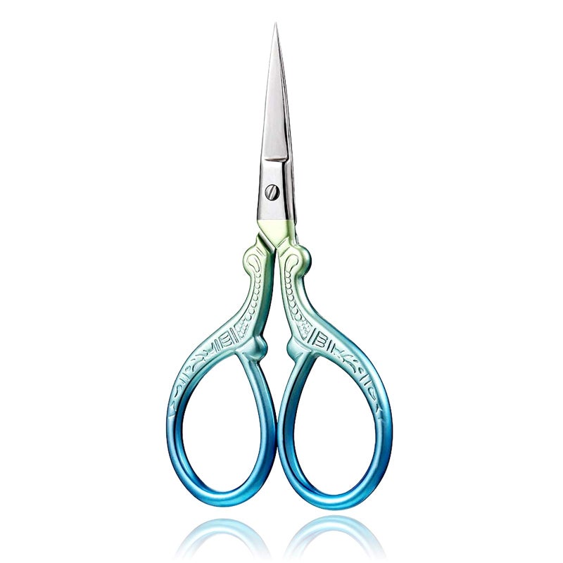 BIHRTC 36 Inch Small Embroidery Scissors Sharp Stainless Steel Needlepoint Scissors DIY Tool Dressmaker Shears for Sewing Crafting Needlework Houshold