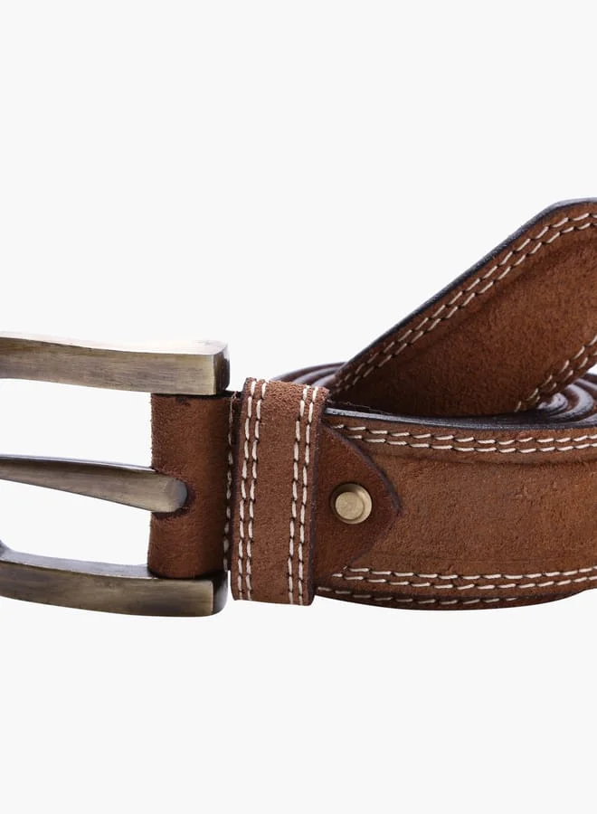 Lee Cooper Men's Textured Pin Buckle Belt