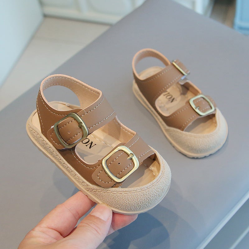 Summer Baby Sandals Breathable Toddler Shoes NEW B882 BROWN 