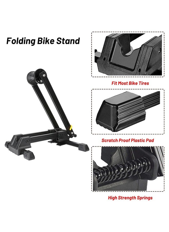LENND Folding ground bike rack, 20-29 inch bicycle parking rack, suitable for use in enclosed and open spaces of garages  - Image 2