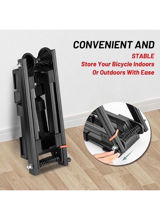 LENND Folding ground bike rack, 20-29 inch bicycle parking rack, suitable for use in enclosed and open spaces of garages  - Image 3