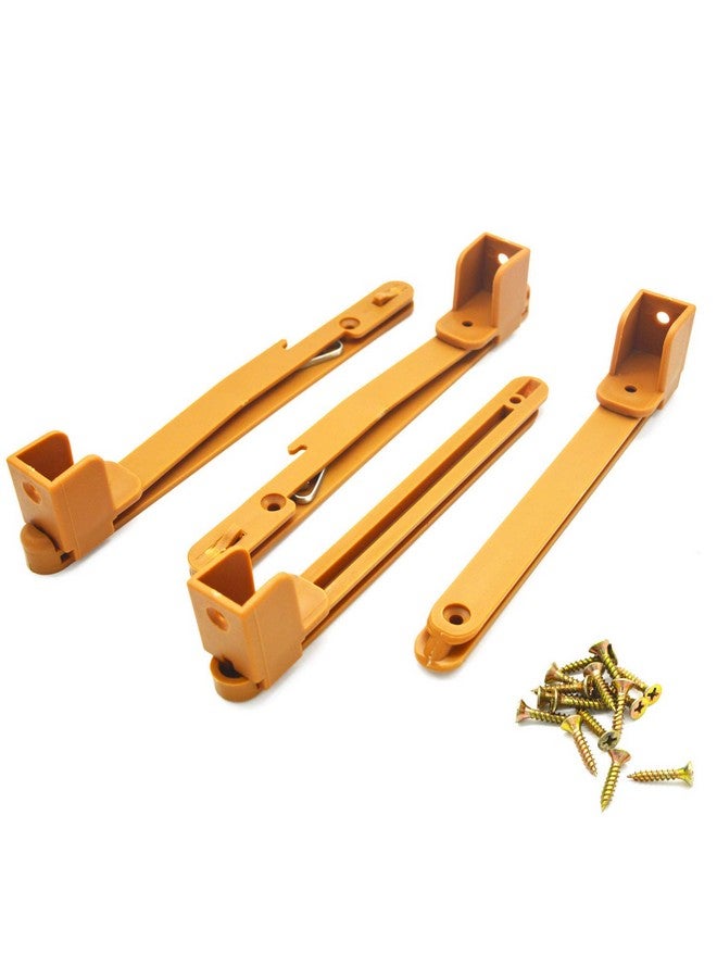 SpzcdZa Crib fence Lifter Lifting Rail Connection Set Brown w Screws - Image 1