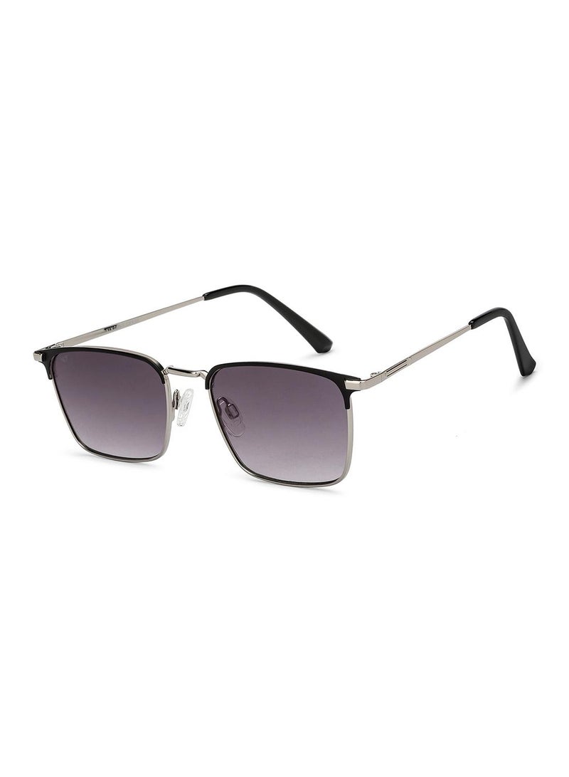 VINCENT CHASE Unisex Vincent Chase By Lenskart | Silver Pink Full Rim Rectangular | Economic Range | Branded Latest and Stylish Sunglasses | 100% UV Protected | Men & Women | Medium | VC S15799 - Image 2