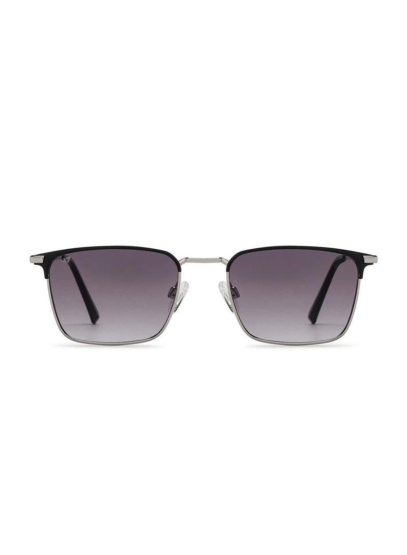 VINCENT CHASE Unisex Vincent Chase By Lenskart | Silver Pink Full Rim Rectangular | Economic Range | Branded Latest and Stylish Sunglasses | 100% UV Protected | Men & Women | Medium | VC S15799 - Image 1