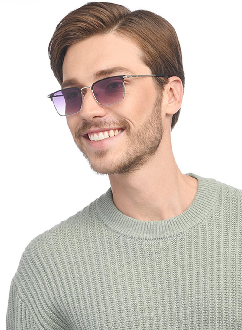 VINCENT CHASE Unisex Vincent Chase By Lenskart | Silver Pink Full Rim Rectangular | Economic Range | Branded Latest and Stylish Sunglasses | 100% UV Protected | Men & Women | Medium | VC S15799 - Image 3