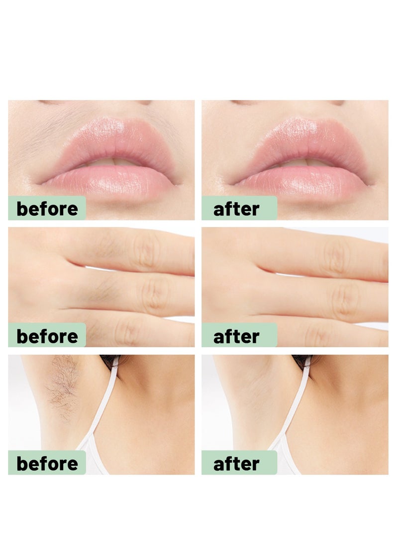 Fanski 40 Pieces (18*9x40) Fast and Effective Hair Removal Wax Strips for Face Eyebrows Upper Lip Cheeks Epilator Fast Painless Hair Removal Kit Suitable for All Skin Types - Image 4