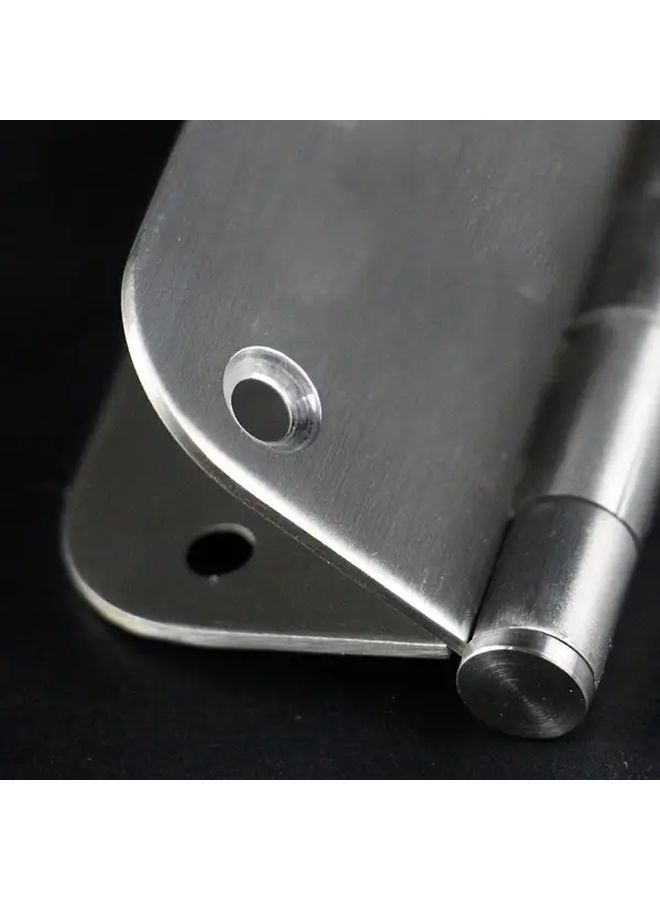 2pcs 3 5 Inch Brushed Stainless Steel Door Hinges With 12 Screws Heavy Duty 360 Rotation - Image 4