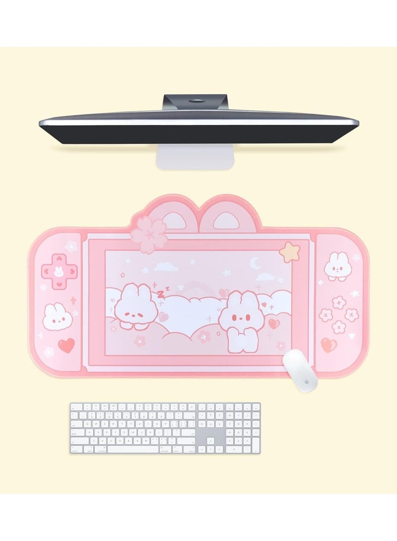 XICEN Large Gaming Mouse Pad, Cartoon Anti-Skid Mousepad, Oversize Rubber Desk Mat with Stitched Edges  - Image 1