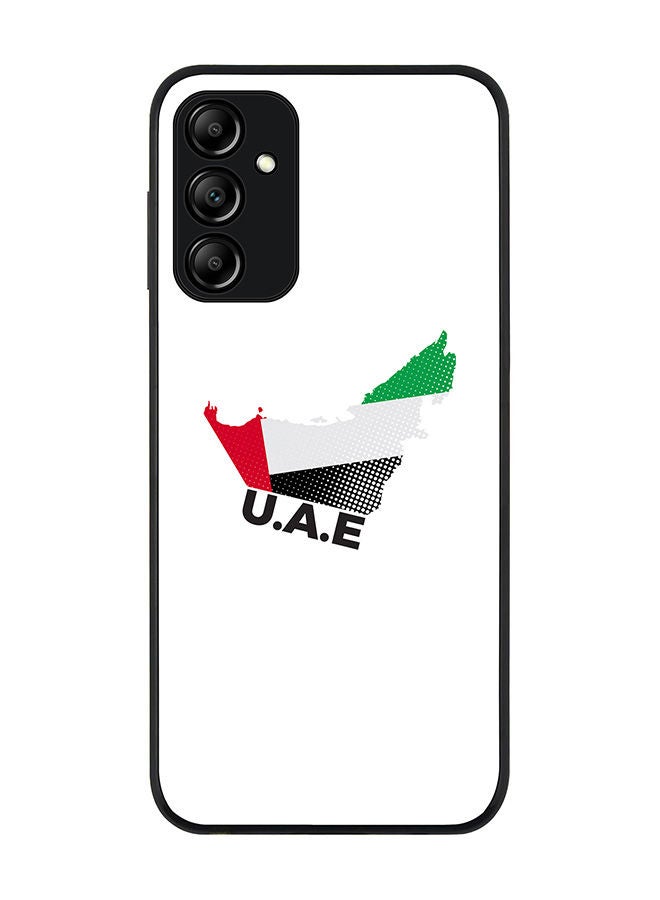 Stylizedd Rugged Black edge case for Samsung Galaxy M14 5G Slim fit Soft Case Flexible Rubber Edges Anti Drop TPU Gel Thin Cover -  UAE Map - Image 1