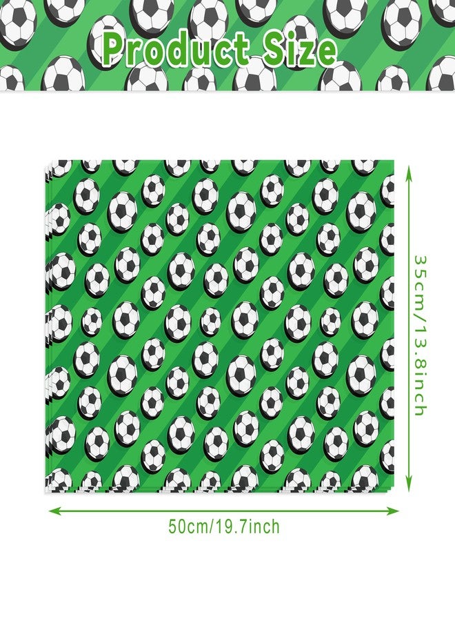 JOINFANXIN 100Sheets Sports Theme Soccer Pattern Tissue Paper Football Gift Wrapping Paper DIY Crafts Decors for Theme Birthday Party Favor Supplies, 13.8 * 19.7inches - Image 5