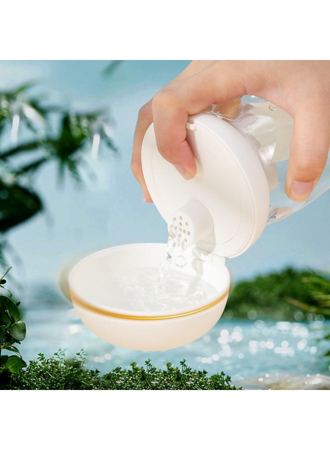 Pet Water Bottle Dog and Cat Spill Proof Drinking Mug Handheld Dispenser White 550ml - Image 4