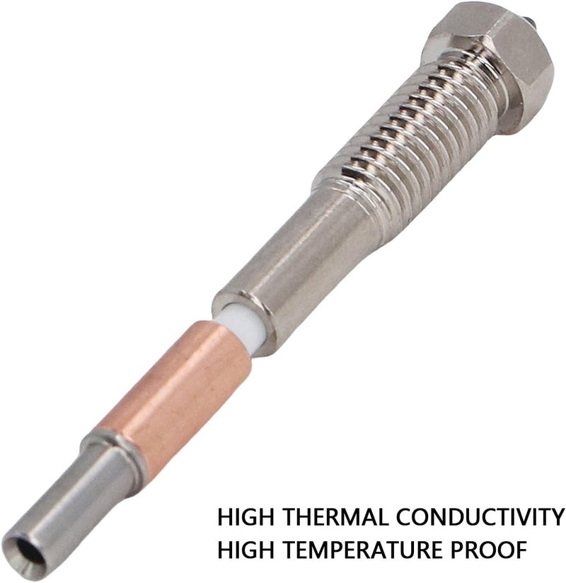 Srliya 0.4mm Quick Swap Nozzle Replacement Print Head All in One Nozzle Combo Hotend Bore Hardened Steel Copper Alloy for QIDI PLUS 4 3D Printer - Image 4