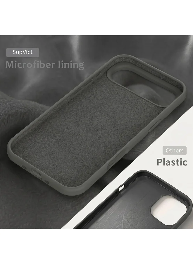 Mobcos Mobcos iPhone 17 Air Grey Elite Logo Mobcos iPhone 17 Air Grey Elite Logo Premium Silicone Magnetic Wireless Charging Case for iPhone | Silky Soft Touch | Military-Grade Shockproof Protection | Strong Magnetic Compatibility | Luxury Slim Cover  | Best Price UAE