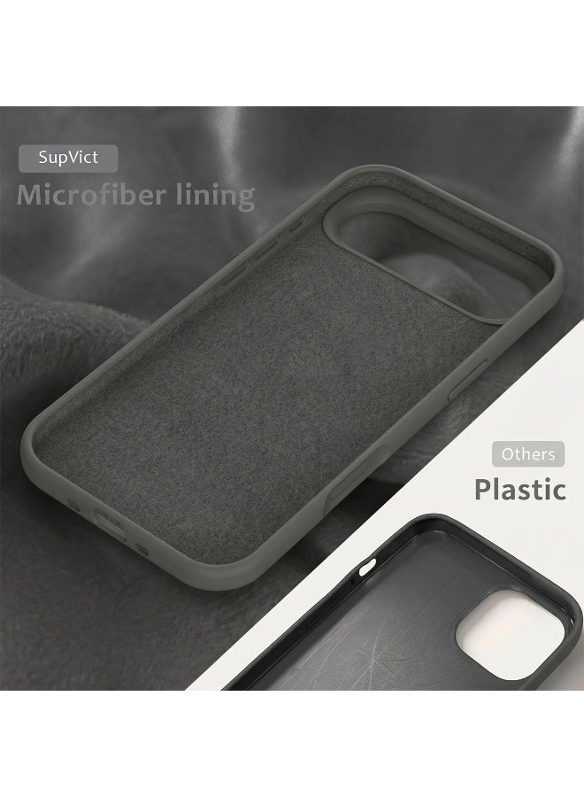 Mobcos iPhone 17 Air Grey Elite Logo Premium Silicone Magnetic Wireless Charging Case for iPhone | Silky Soft Touch | Military-Grade Shockproof Protection | Strong Magnetic Compatibility | Luxury Slim Cover - Image 4