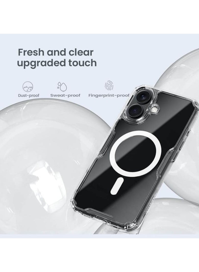 Nillkin Nature TPU Pro Magnetic Series Cover Case for iPhone 16 Plus - White - Image 5