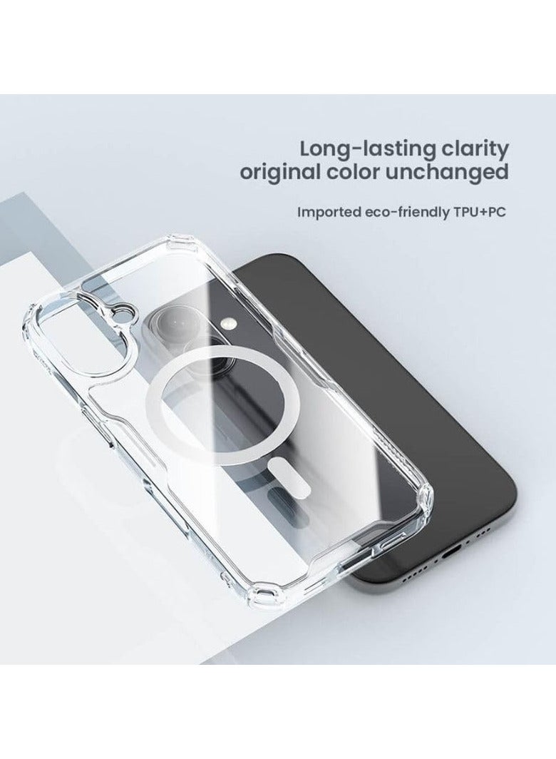 Nillkin Nature TPU Pro Magnetic Series Cover Case for iPhone 16 Plus - White - Image 2