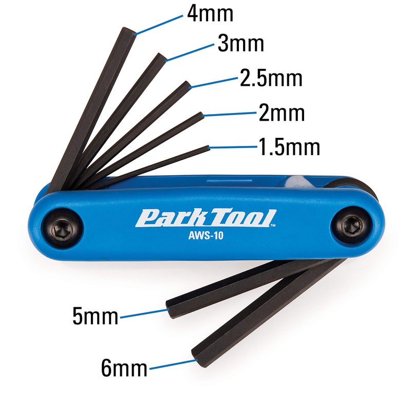 Park Tool AWS-10 Fold-Up Hex Wrench Set - Image 3