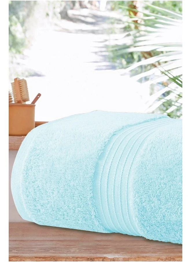 Bliss Casa 1-Piece Bath Sheets, 100% Combed Cotton 550 GSM Superior Quality Towels, Quick Dry Highly Absorbent, Thick, Soft and Hotel Bathroom Towels for Bath and Spa 90x180 cm Light Blue 80x190cm