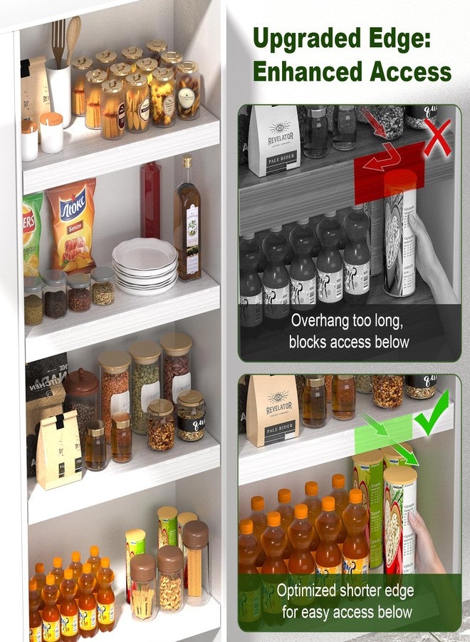 DOFOPO 4PCS Wire Shelf Cover,Wire Rack Covers for Pantry PVC (Not Wood) Shelf Liners for Cabinet Kitchen Pantry Shelves(White,24x12 inch) - Image 5