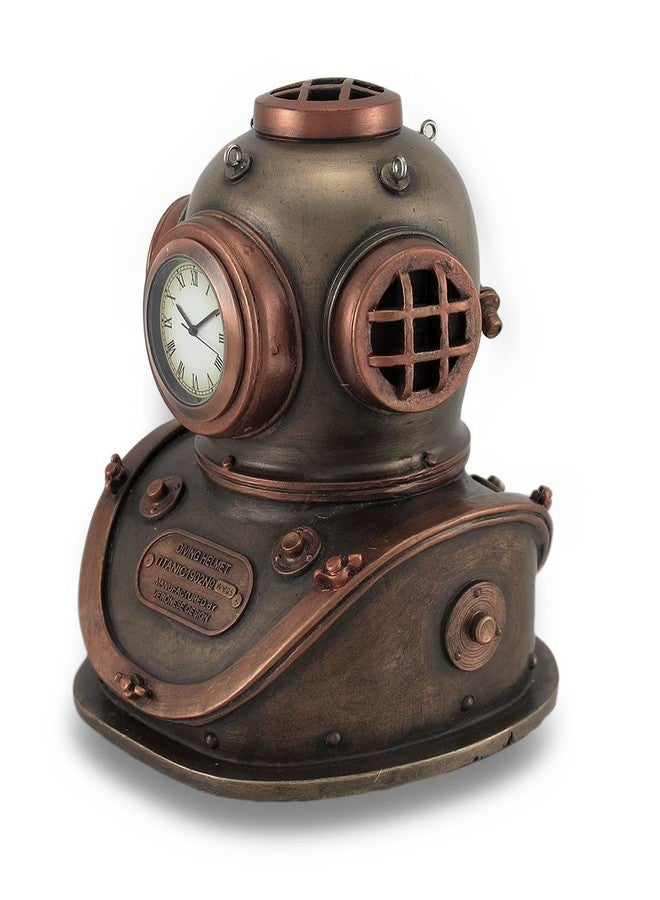 Veronese Design 5 1/4 Inch Mark V Diving Bell Helmet Steampunk Home Decor Desk Clock - Image 2