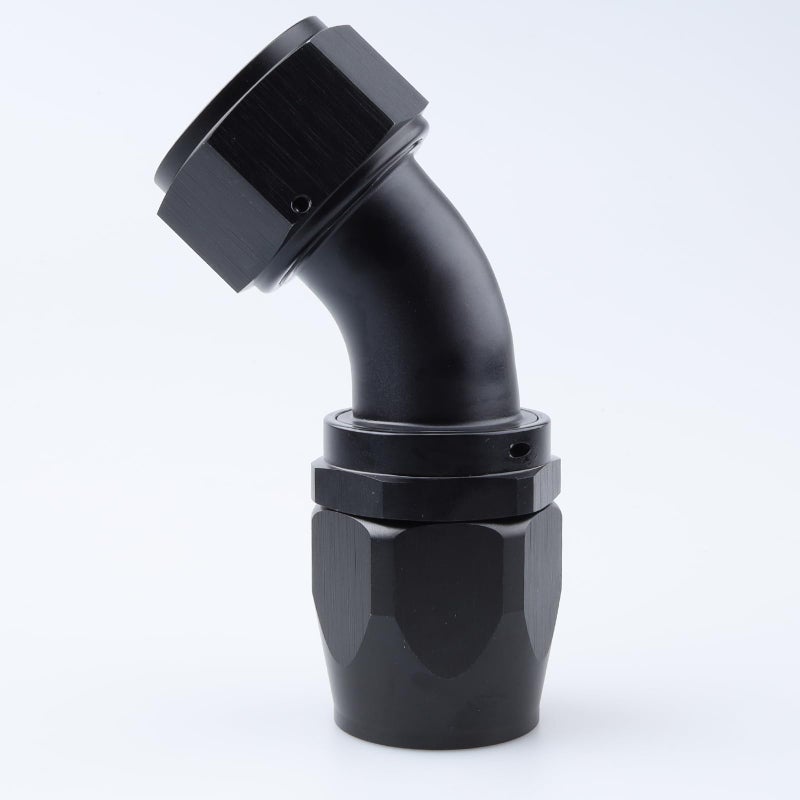 AC PERFORMANCE 20 AN 45 Degree Swivel Hose End Fitting Tight Radius Aluminum Black