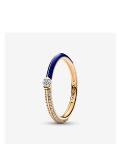 Pandora ME pavé gemstone and blue enamel ring
