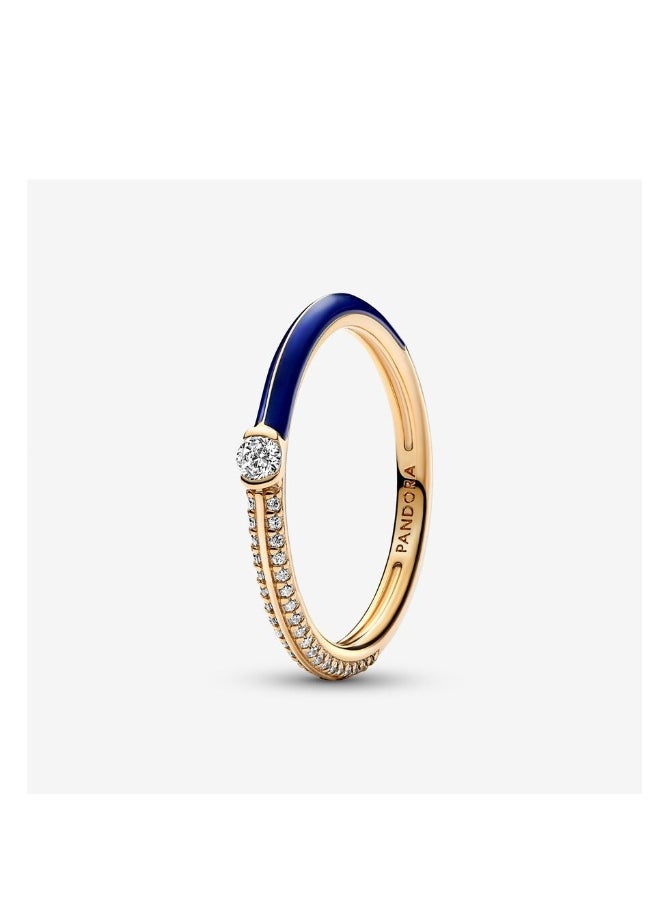 Generic - Pandora ME pavé gemstone and blue enamel ring - Image 1