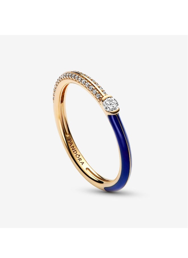 Generic - Pandora ME pavé gemstone and blue enamel ring - Image 1
