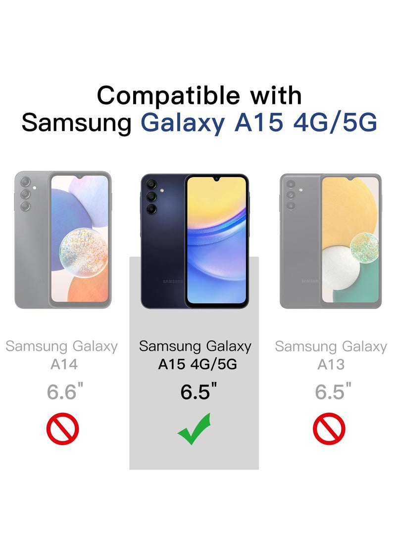 جي تيك حافظة نحيفة لهاتف سامسونج جالاكسي A15 5G مقاس 6.5 بوصة، غطاء هاتف واقٍ رفيع من مادة TPU الناعمة مع لمسة نهائية غير لامعة مقاومة للصدمات باللون الأزرق الداكن - Image 2