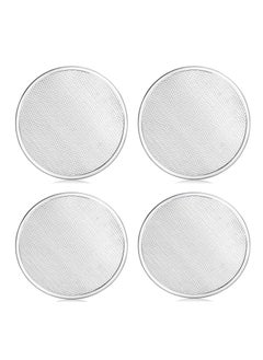 SYOSI 4 Pack 12 Inch Pizza Screen, Aluminum Alloy Pizza Pan for Oven Nonstick Pizza Screen, Seamless Rim and Rust-Free, Pizza Baking Pan Pizza Crisper Tray for Kitchen, Commercial, BBQ  - Image 1