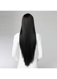Sensationnel Sensationnel Butta lace front wigs - human hair blend straight 32inch extra wide 5 inch part preplucked hairline HD lace - Butta HHM straight 32 inch (2 DARKBROWN)  - Image 5