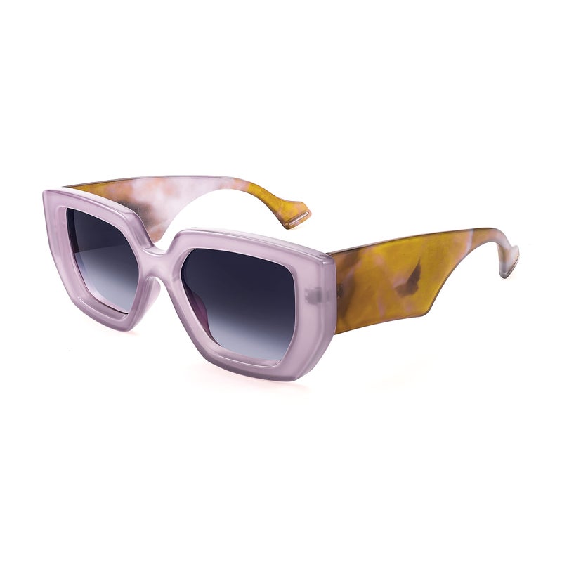 FEISEDY Oversized Square Sunglasses for Women Men Thick Frame Shades B4074 - Image 2
