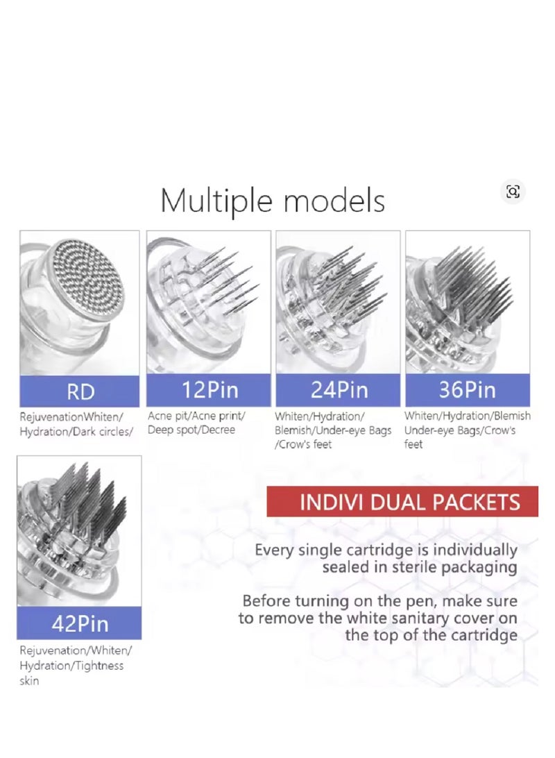 Dr.pen 10pcs Original Dr.pen Cartridges Microneedling Pen Needles 24Pin for Dr.pen A10  - Image 5