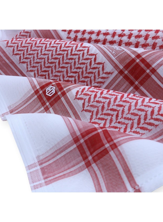 Hashtag Light Shemagh for Men, Red - Image 3