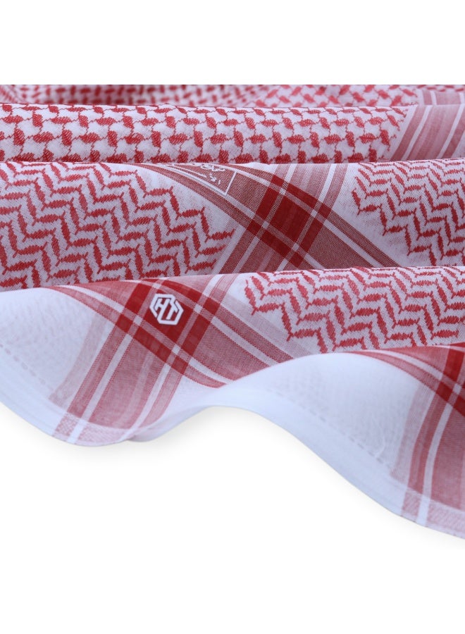 Hashtag Light Shemagh for Men, Red - Image 2