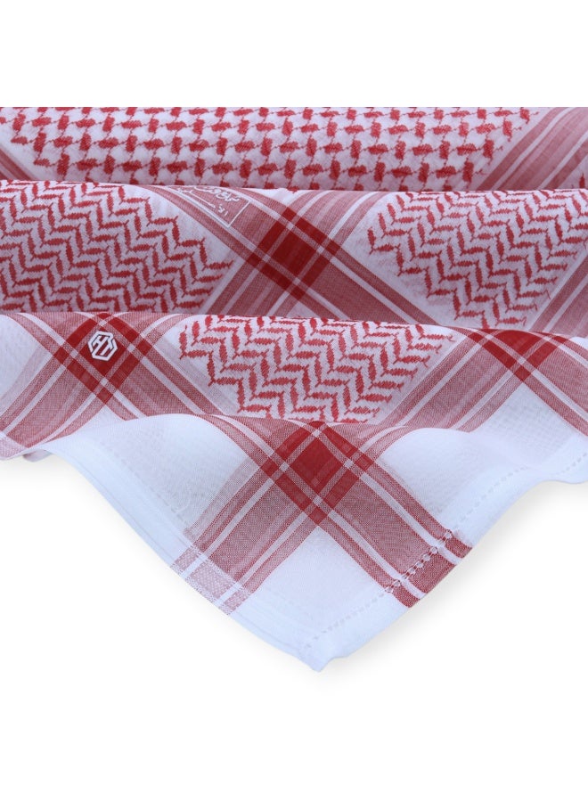 Hashtag Light Shemagh for Men, Red - Image 4