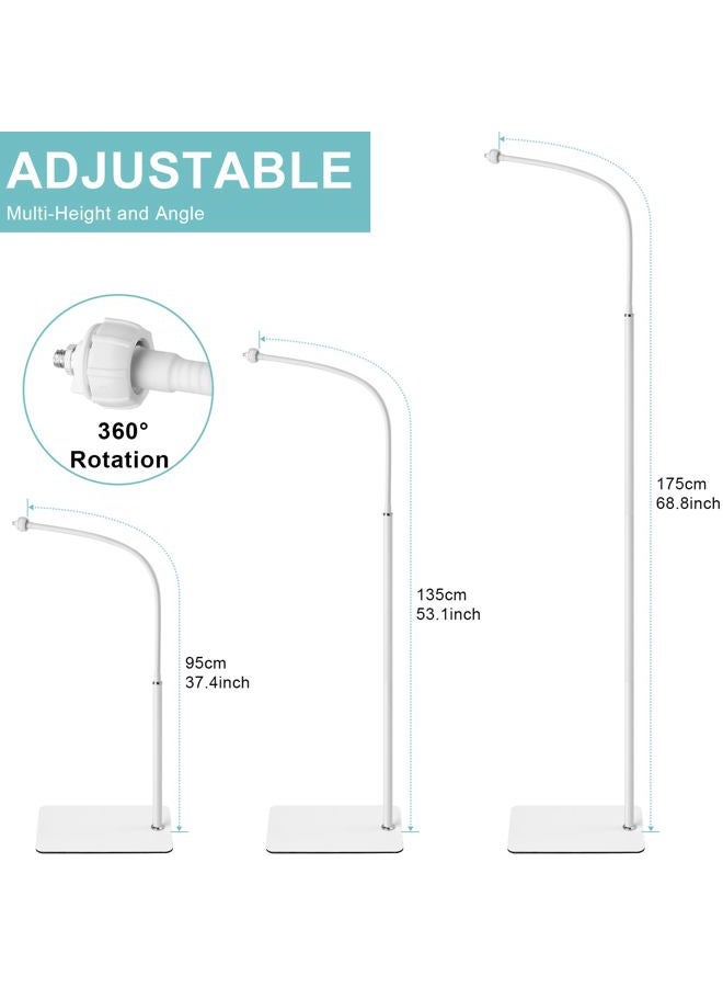 iTODOS Baby Monitor Floor Stand Holder Mount Compatible with Infant Optics DXR-8 Pro,Nanit Pro & Flex Stand,VTech VM819/VM901,HelloBaby HB6550/6560,Owlet,Momcozy,eufy,Motorola and 1/4 Threaded Camera - Image 5