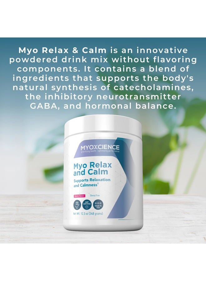 MYOXCIENCE Myo Relax & Calm | Myo-Inositol, L-Theanine, Taurine, Magnesium & GABA | Supports Sleep, Neurotransmitter & Hormone Support (Berry) - Image 3