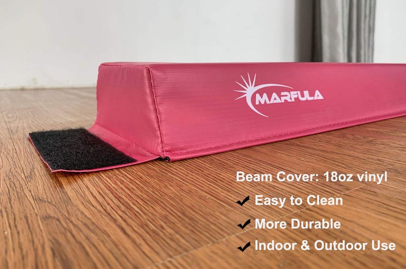 MARFULA 6 FT / 8 FT / 9 FT / 10 FT Balance Beam Folding Floor Gymnastics Equipment for Kids, Non Slip Base, Gymnastics Beam for Training Home Gym Use - Image 4