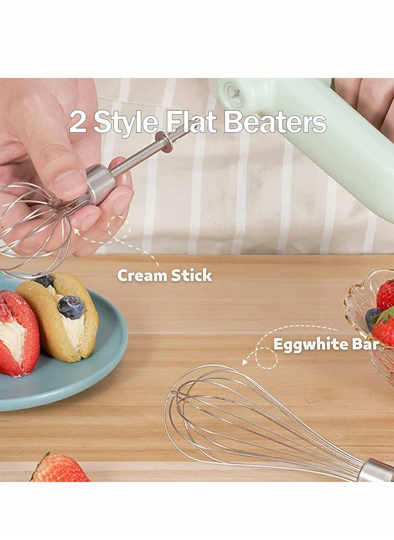 Y&D - Electric Mixer,Compact Cordless Egg Beater USB Rechargable with 2 Detachable Stir Whisks 4 Speed Modes - Image 1