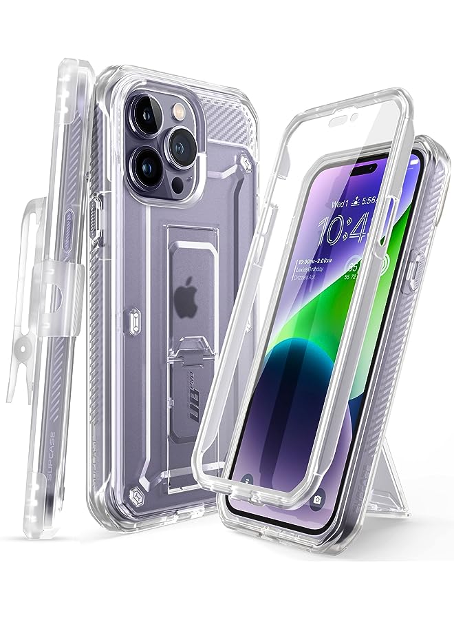SupCase Unicorn Beetle Pro Case for iPhone 14 Pro Max 6.7", with Built-in Screen Protector & Kickstand & Belt-Clip Heavy Duty Rugged Case - Image 1