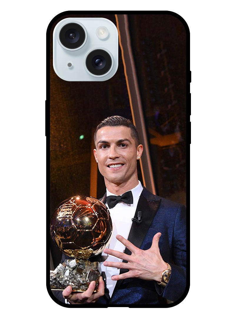 Theodor Protective Case Anti Scratch Shock Proof Bumper Cover For iPhone 15 Ronaldo Trophy - Image 1
