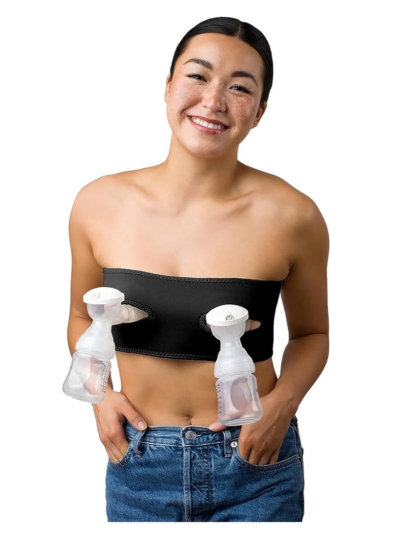 Lavie - Adjustable Hands Free Pumping Bra, One Size, Cup A-DD, Black - Image 1