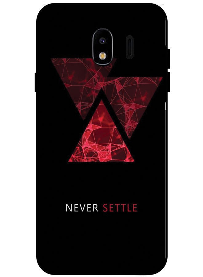 Protective Case Cover For Samsung Galaxy J4 2018 Smart Series Printed Protective Case Cover for Samsung Galaxy J4 2018 Never Settle