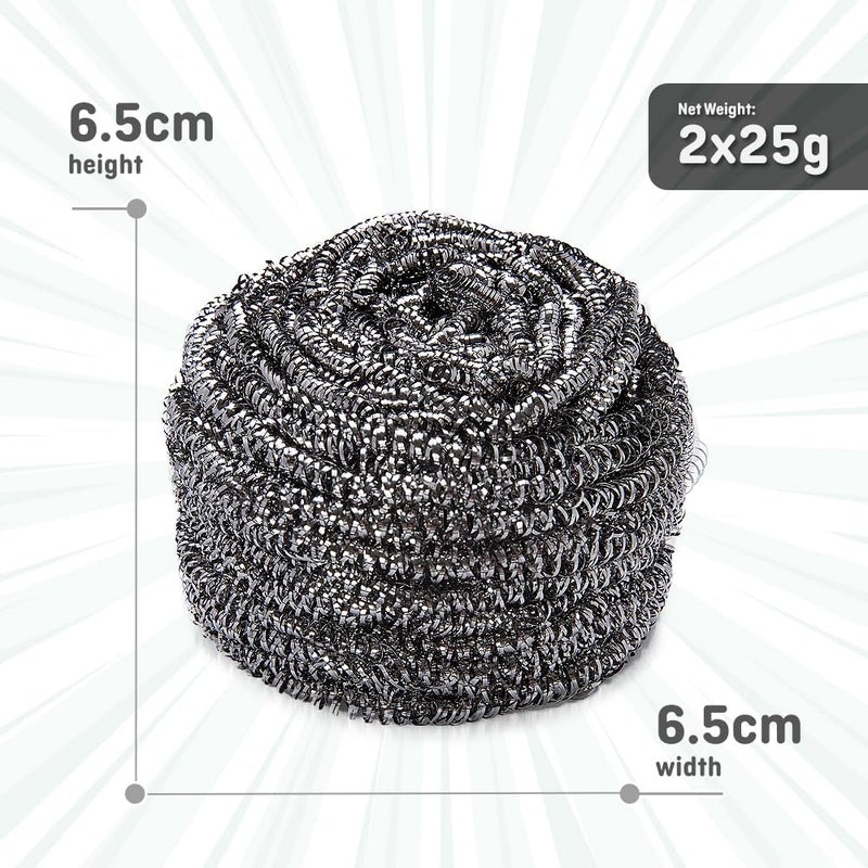Nan KRESS Kleen Stainless Steel Scourers - 2 Pack, Anti-Rust Cleaning Pads - Image 5