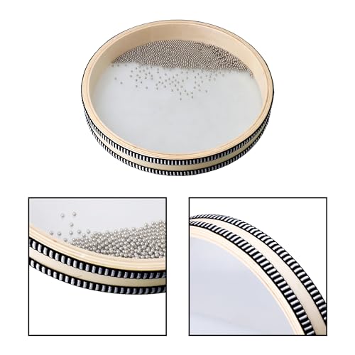 Bstinay Natural Color 10" Wave Bead Ocean Drum Musical Instrument Percussion - Image 5